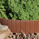 Palisada gradina gardulet decorativ 24x100 cm imbinari ascunse maro